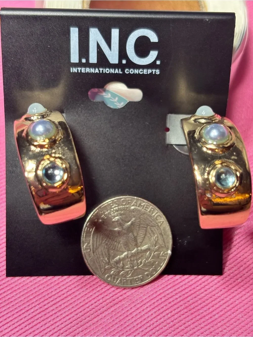 INC International Concepts shiny gold